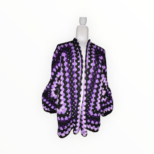 Oversized hexagon cardigan